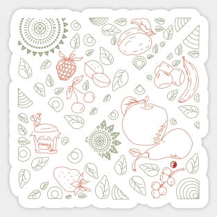 Fruit pattern Sticker